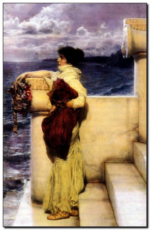 Schilderij Alma-Tadema, Hero 1898