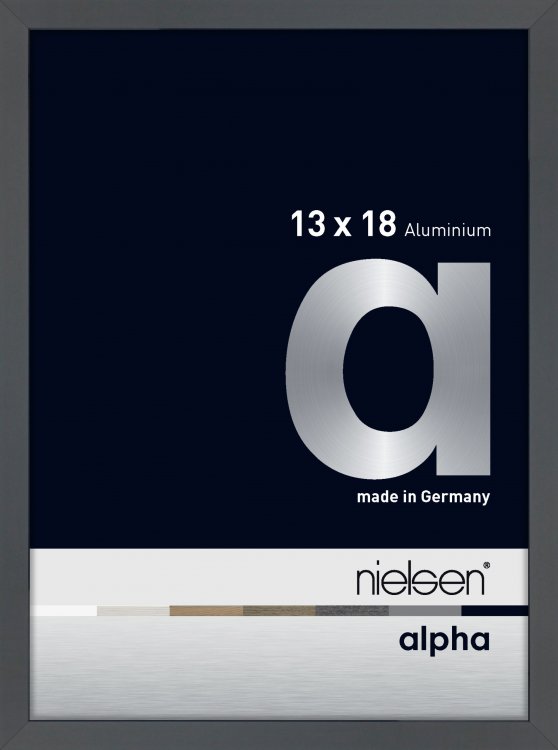 Nielsen Alpha Aluminium Fotolijst Glossy Dark Grey