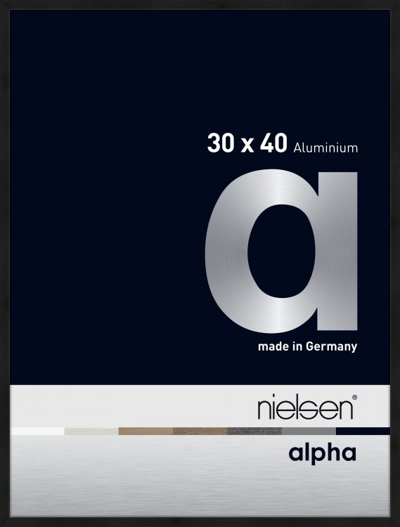 Nielsen Alpha Aluminium Wissellijst Black Matt