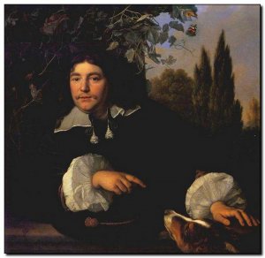 Schilderij Helst, Self-portrait 1655