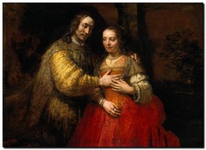 Schilderij Rembrandt, Jewish Bride 1667