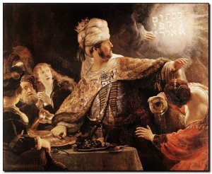 Schilderij Rembrandt, Belshazzar's Feast 1635