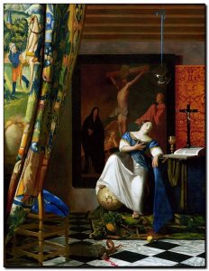 Schilderij Vermeer, Allegory of Faith 1670s