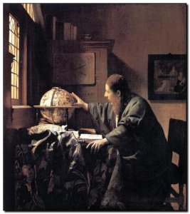 Schilderij Vermeer, Astronomer 1668