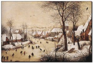 Schilderij Brueghel Jr, Skaters