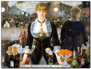 Schilderij Manet, Un Bar aux Folies-Bergères 1882