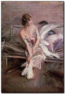 Schilderij Boldini, Gladys Deacon 1908