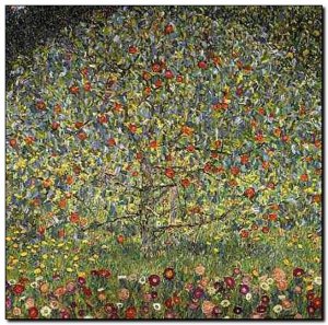 Schilderij Klimt, Apple Tree I 1912