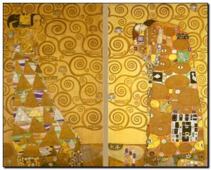Schilderij Klimt, Jealousy