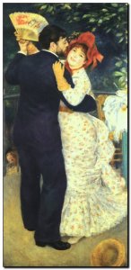 Schilderij Renoir, Dance in the Country 1883