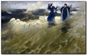 Schilderij Repin, What a Freedom! 1903