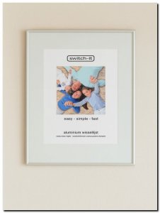 14.104 F Switch-it S Aluminium Fotolijst mat zilver
