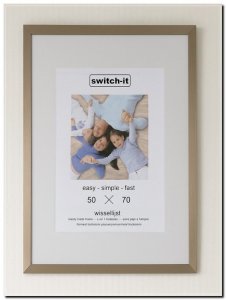 14.308 F Switch-it XL Aluminium Fotolijst mat brons