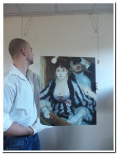 schilderij reproductie at the opera van  Renoir