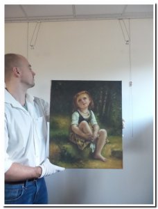 50x60cm schilderij 000021 schilderij little girl