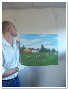 schilderij de boerderij