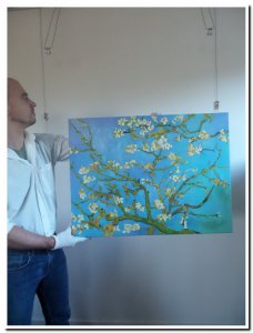 60x80cm schilderij 00001 schilderij amandelbloesem reproductie van Gogh