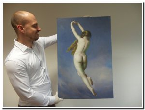 60x90cm schilderij 000033 schilderij naakte vrouw