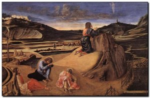 Schilderij Bellini, Agony in Garden 1459