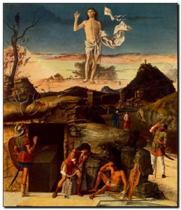 Schilderij Bellini, Resurrection of Christ 1475-9