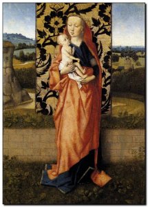 Schilderij Bouts, Virgin & Child 1465-70