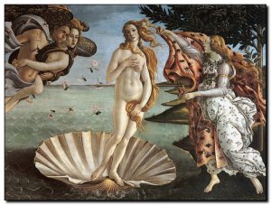 Schilderij Botticelli, Birth of Venus 1485
