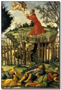 Schilderij Botticelli, Christ, Garden Gethsemane c