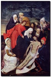 Schilderij Goes, Lamentation over Dead Christ c147