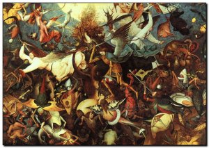 Schilderij Brueghel Sr, Fall of the Rebel Angels 1