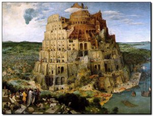 Schilderij Brueghel Sr, Tower of Babel 1563