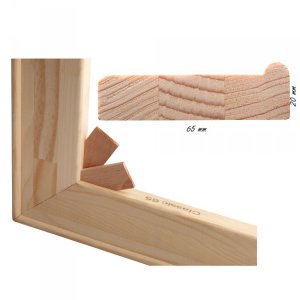 oSpie65icmg101-149 Stretcher Bar 65 mm — non-standard lengths 101–149 cm, with slot