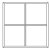 xkrsm45icmg60-200 Kruis-tussenlat 65mm voor 3d Spielat maten 60 t/m 200cm