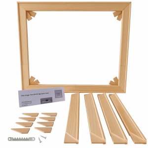 bSpie45 Pakket 55-100 Compleet doe-het-zelfset incl. Tandhanger voor Spieraam-Spanraam 45mm t/m 100x100cm