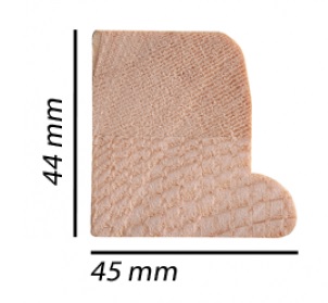 3D spieraam – Museum spielat 45×44 mm, 4,5 cm diep, met gat voor tussen/kruislat